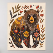 Nordic Abstract Geometrisch Poster (Steen) 15x19 (Voorkant)