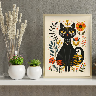 Nordic Abstract Geometrisch Poster (Steen) 15x19