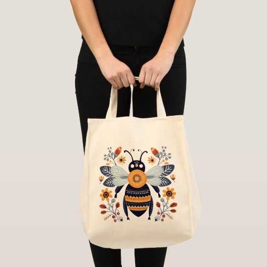 Nordic Bee Canvas tas (Voorkant (product))