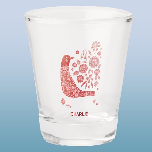Nordic Bird gepersonaliseerd Shot Glas