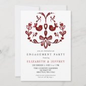 Nordic Birds kerstfeest Kaart (Voorkant)