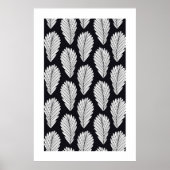 Nordic Bloom - Jacobean geïnspireerde geometrische Poster (Voorkant)