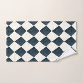 Nordic Blue Chevron Pattern Bad Handdoek (Handdoek)
