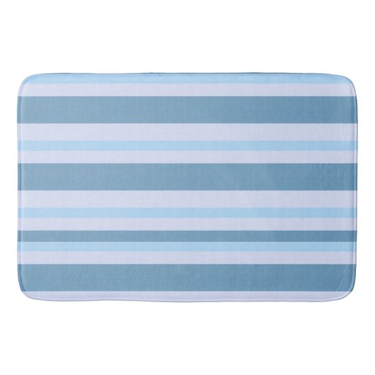 Nordic Blue Coast Stripe Badmat (Voorkant)