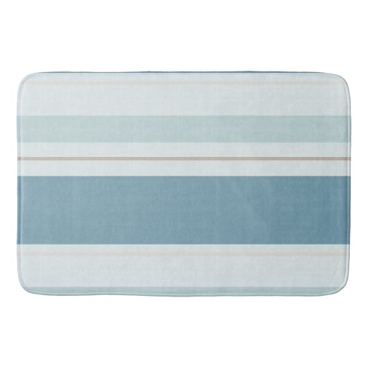 Nordic Blue Horizon Streep Badmat (Voorkant)