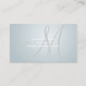 Nordic Blue Ice Monogram Visitekaartje (Voorkant)