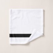 Nordic Blue Kale Green Detail Monogramed Bad Handdoek (Wasdoekje)