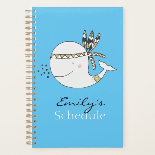 Nordic Boho Whale Persoonlijk Planner (Voorkant)
