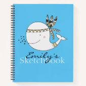 Nordic Boho Whale Persoonlijke Schets Notitieboek (Voorkant)