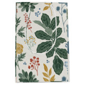 Nordic Botanical Floral and Leaf Pattern Medium Cadeauzakje (Voorkant)