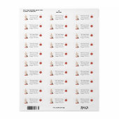 Nordic Candle en Ornament Retouradreslabel Etiket (Full Sheet)