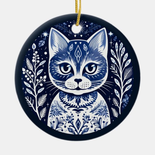 Nordic Cat Ornament (Voorkant)
