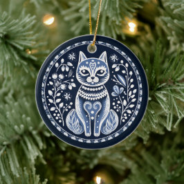 Nordic Cat Ornament