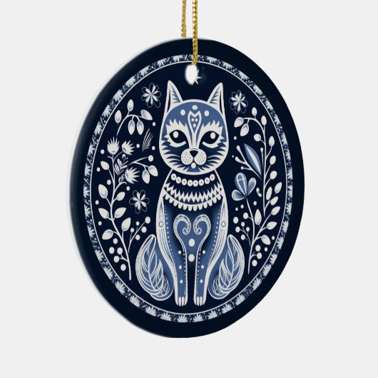 Nordic Cat Ornament (Rechts)