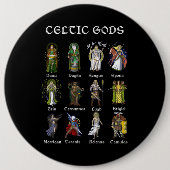 Nordic Celtic Mythology Gods Ronde Button 6,0 Cm (Voorkant)