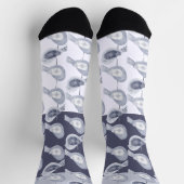 Nordic Christmas Blue Birds Sokken (Top)