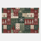 Nordic Christmas Collage Inpakpapier Vel (Voorkant)
