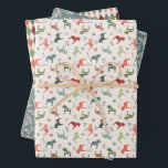 Nordic Christmas Dala Paard Wrapping Papier Bladen Inpakpapier Vel<br><div class="desc">Stap in het hart van een winter wonderland met deze vrolijke cadeauwrap set. Een moderne twist op het tijdloze Zweedse Dala paard heet u welkom in een feestelijk Noords kerstdorp, waar kleurrijke sneeuwvlokken dansen en pijnbomen hoog in hun vakantie glorie staan. Haal de geest van gezelligheid en verrukking uit dit...</div>