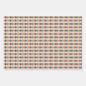 Nordic Christmas Dala Paard Wrapping Papier Bladen Inpakpapier Vel (Voorkant 3)