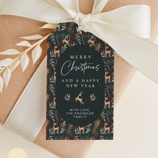 Nordic Christmas Gift Label Scandi Holiday Label D Cadeaulabel