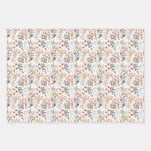 Nordic Christmas Gift Wrap Scandi Holiday Deer Inpakpapier Vel (Voorkant)