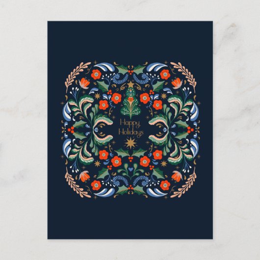Nordic Christmas groeten Briefkaart (Voorkant)