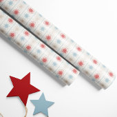 Nordic Christmas Multi-Coloured Snowflakes Cadeaupapier