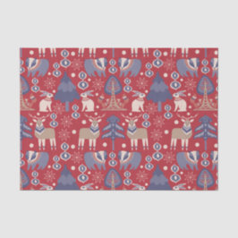 Nordic Christmas Scandinavische herten Tissuepapier