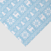 Nordic Christmas Sweater geïnspireerd blauw ontwer Tissuepapier (Detail)