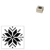 Nordic Christmas Sweater Sneeuwvlok Rubberstempel (Gestempeld)