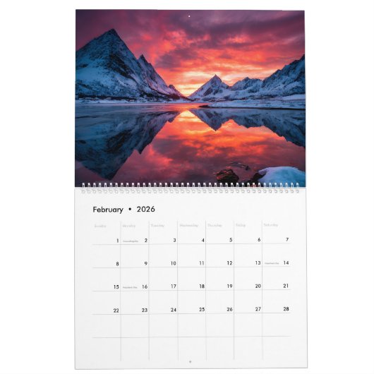 Nordic Coastal Scenery Kalender (Feb 2026)