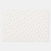 Nordic Crystal Cobalt Blue Christmas Deer Inpakpapier Vel (Voorkant 3)