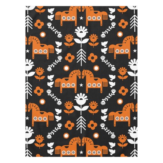 Nordic Data Paard Home Decor Tafelkleed (Voorkant)