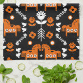 Nordic Data Paard Home Decor Theedoek (Gevouwen)