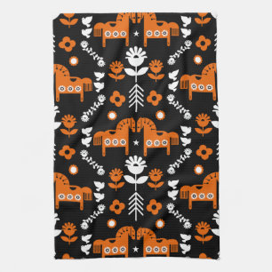 Nordic Data Paard Home Decor Theedoek