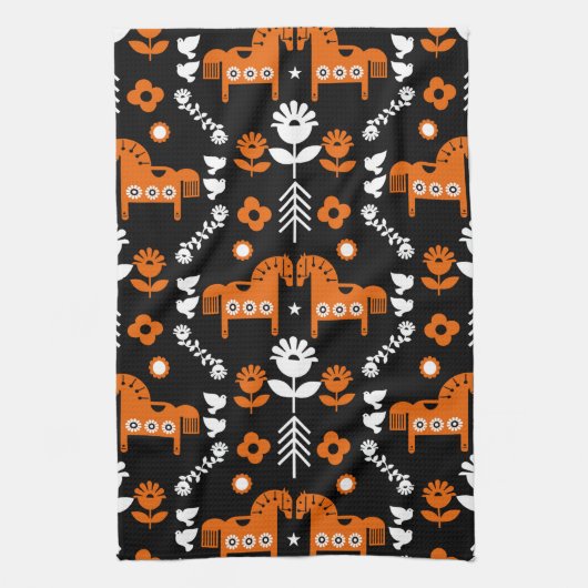 Nordic Data Paard Home Decor Theedoek (Verticaal)