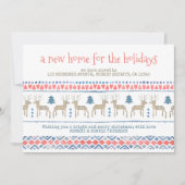 Nordic Deer New Home voor de Feestdagen die bewege Aankondiging (Voorkant)