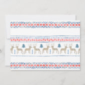 Nordic Deer New Home voor de Feestdagen die bewege Aankondiging (Achterkant)