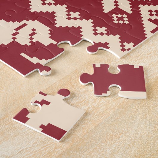 Nordic Dog: eigenzinnige illustratie patroon. Legpuzzel (Zijkant)