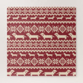 Nordic Dog: eigenzinnige illustratie patroon. Legpuzzel (Verticaal)