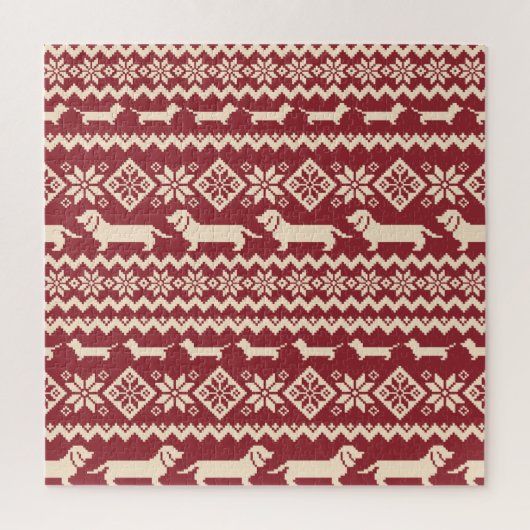 Nordic Dog: eigenzinnige illustratie patroon. Legpuzzel (Verticaal)