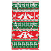 Nordic Fair Isle T-Rex Dinosaurs Sweater Klein Cadeauzakje (Voorkant)