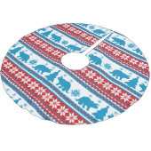 Nordic Fair Isle Triceratops Dinosaurs Sweater Kerstboom Rok (Gekanteld)