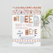 Nordic Fairisle and Fun Typography Holiday Moving Aankondiging (Staand voorkant)