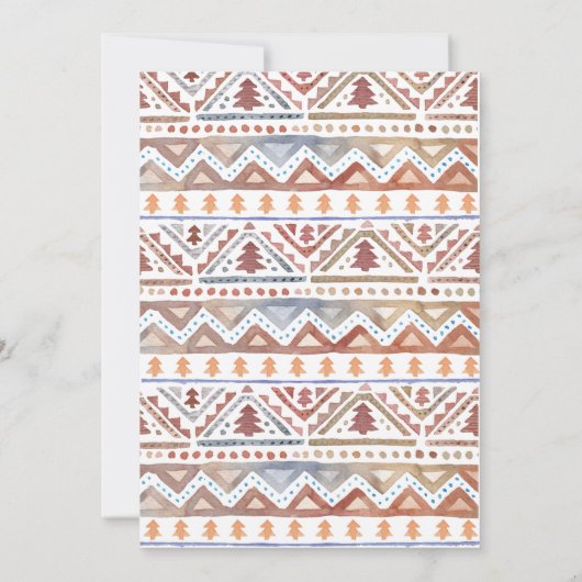 Nordic Fairisle and Fun Typography Holiday Moving Aankondiging (Achterkant)