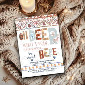 Nordic Fairisle and Fun Typography Holiday Moving Aankondiging