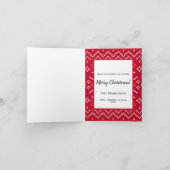 Nordic Fairisle Joy Fotocollage Kerstmis Feestdagen Kaart (Binnen)