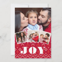 Nordic Fairisle Joy Fotocollage Kerstmis