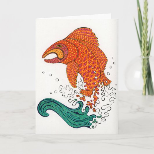 Nordic Fish Notecard Kaart (Voorkant)