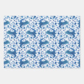 Nordic Folk Art Bird Inpakpapier Vel (Voorkant 2)